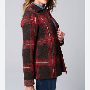 ☀️ NWT J. JILL Plaid Sweater Cardigan Jacket